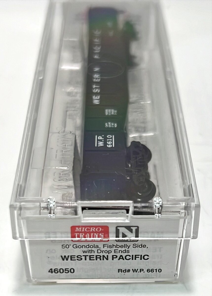 Micro-Trains 04600050 N Western Pacific 50'  Fishbelly Side Gondola #6610 LN/Box