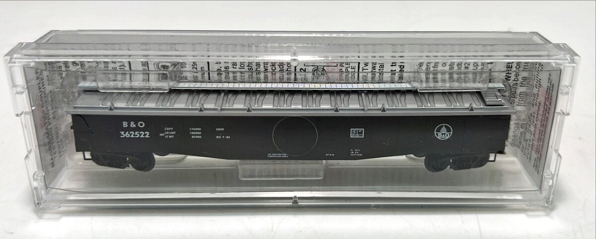 Micro-Trains 10600040 N B&O 50' 14 Panel Steel Side Gondola w/Cover #362522 LN/Box