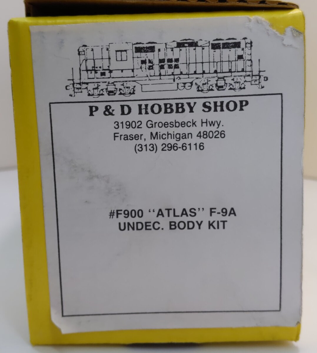P&D Hobby Shop F900 O Undecorated "Atlas" F-9A Shell LN/Box
