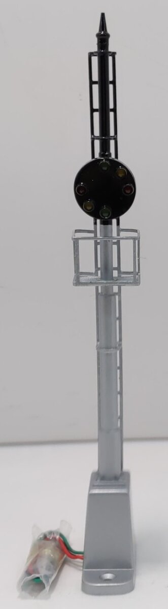 MTH 30-11005 O Gauge Silver & Black Operating Block Signal LN/Box