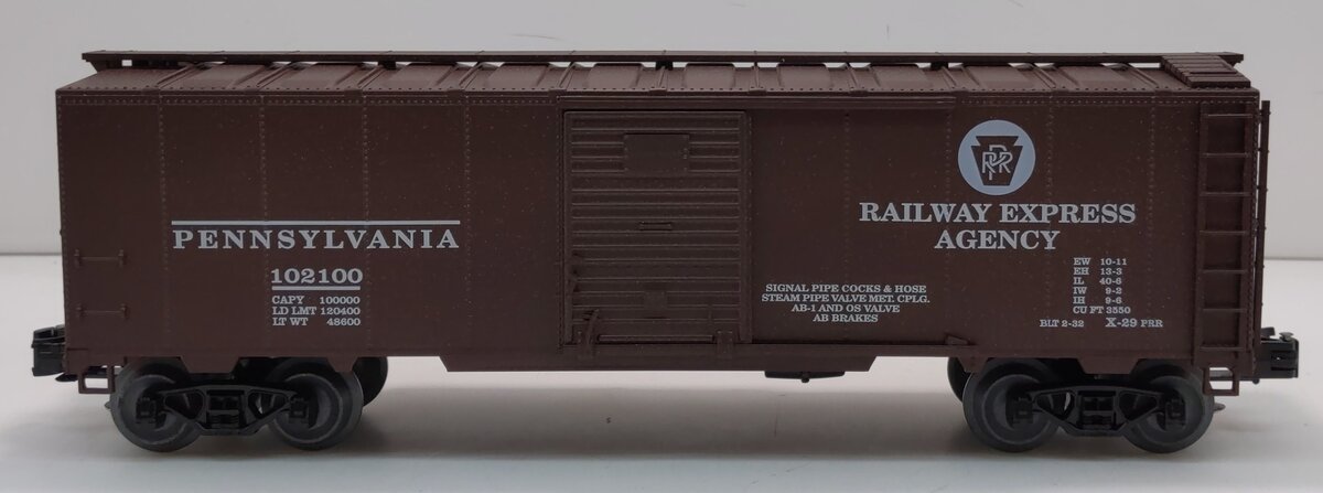 Crown Model Products 100 PRR B-136 REA Express Scheme Boxcar #102100 (3-Rail) EX