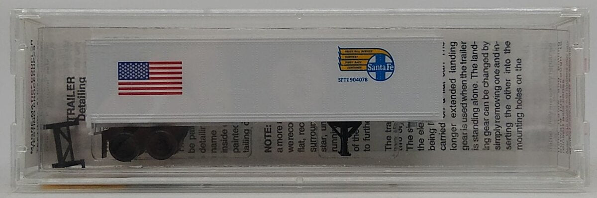 Micro-Trains 06600100 N Atchison, Topeka & Santa Fe 40’ Van Trailer #904078