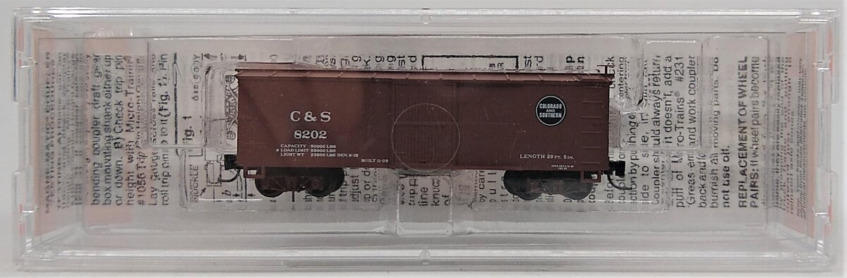 Micro-Trains 80000060 Nn3 Colorado & Southern 30' Boxcar #8202 LN/Box