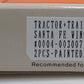 Con-Cor 0004-003007 N Santa Fe Tractor and Trailer (Set of 2)