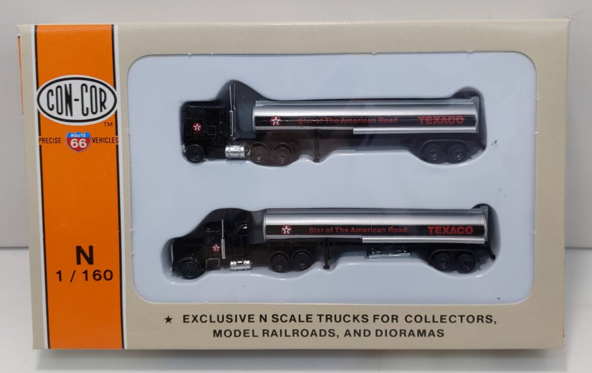Con-Cor 0004-003025 N Scale 1:160 Texaco Tractor w/Tank Trailer (Pack of 2)