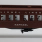 Lionel 6-19077 O Gauge Lionel Lines "Raphael Passenger Car #2652 MT/Box