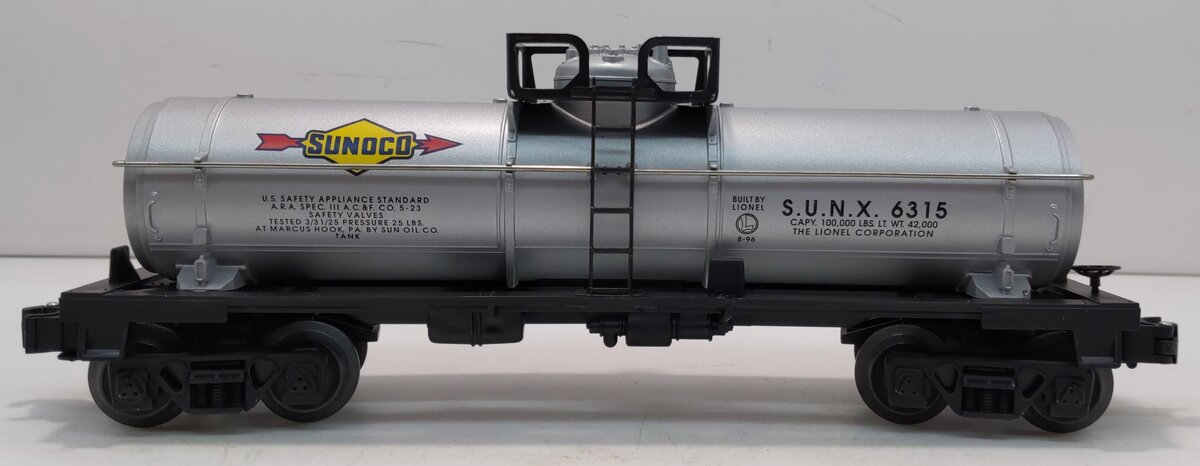 Lionel 6-16150 O Gauge Sunoco Single Dome Tank Car #6315 NIB
