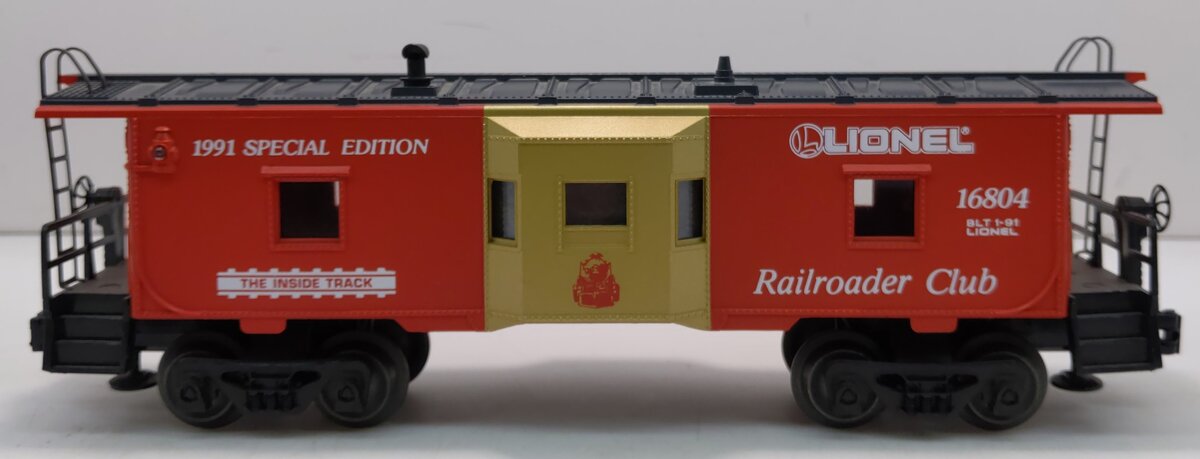 Lionel 6-16804 O Gauge Lionel Railroader Club Bay Window Caboose #16804 NIB