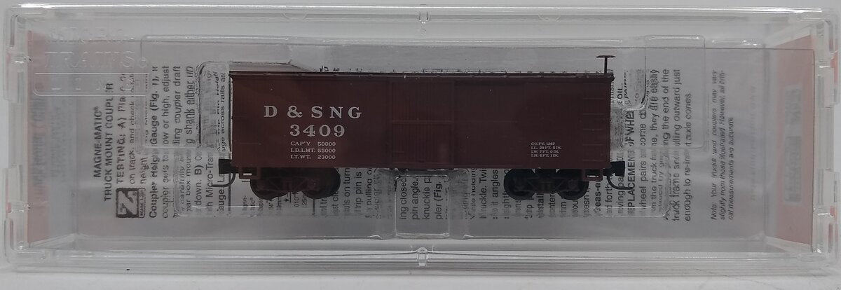 Micro-Trains 80000050 Nn3 Durango & Silverton 30' Single Door Boxcar #3409 LN/Box