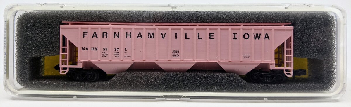 Precision Masters 1535 N Scale Farnhamville Iowa 3-Bay Covered Hopper #55371 LN/Box