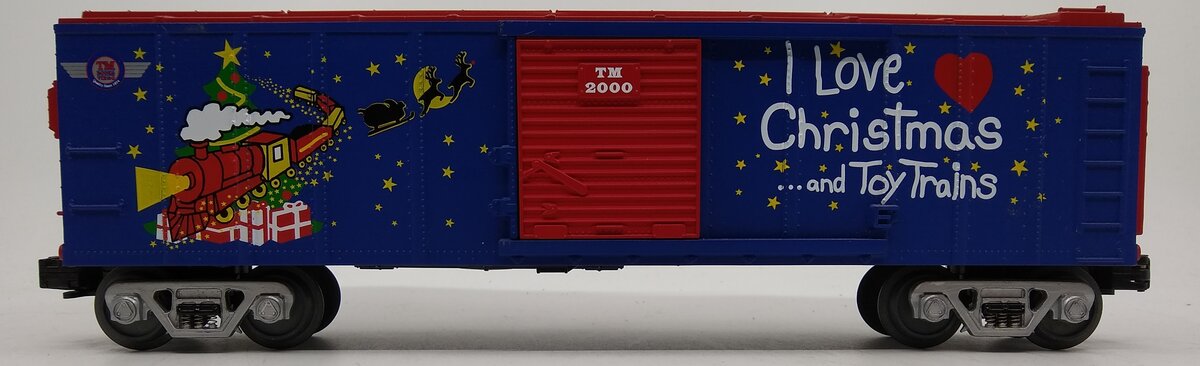 MTH 30-7451 O Gauge I Love Christmas & Toy Trains Boxcar #2000 EX