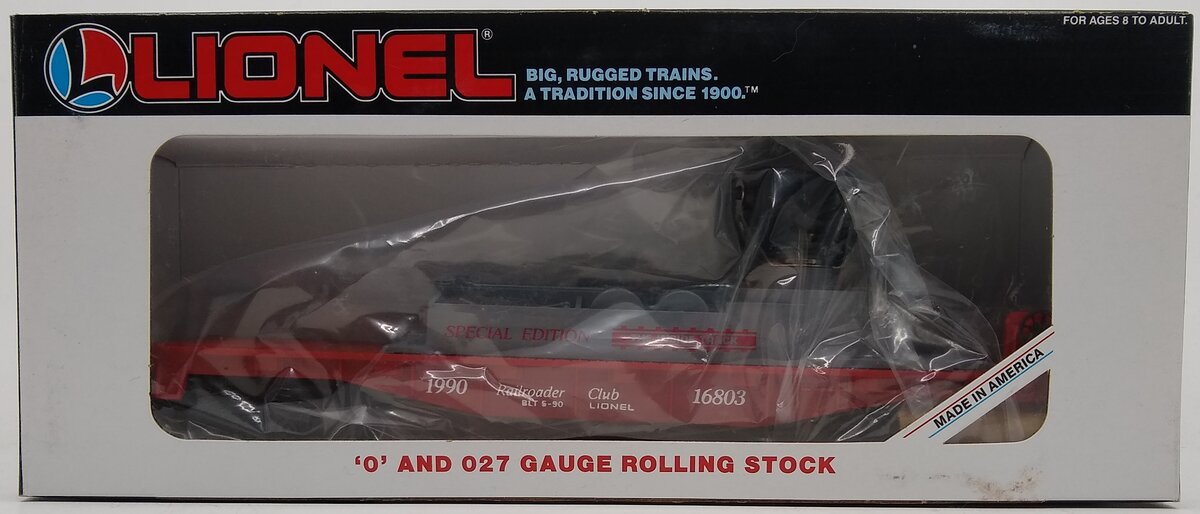 Lionel 6-16803 O Gauge Lionel Railroader Club Searchlight Car LN/Box