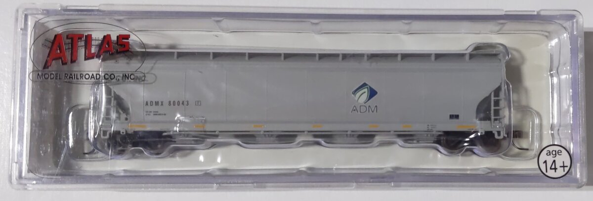 Atlas 50000228 N Scale ADM (Leaf Logo) ACF Grain Hopper #80043