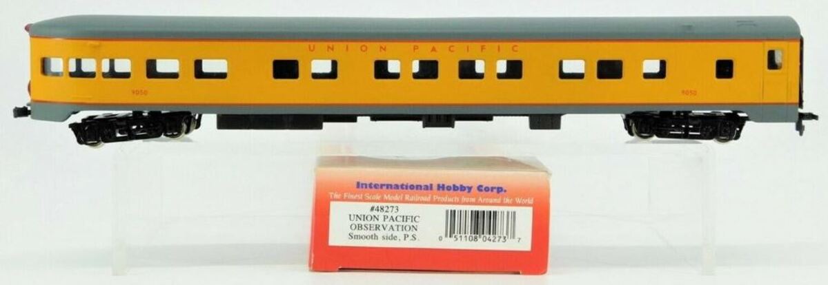 IHC 48273 HO Scale Union Pacific Smooth Side Observation Passenger Car #9050 LN/Box