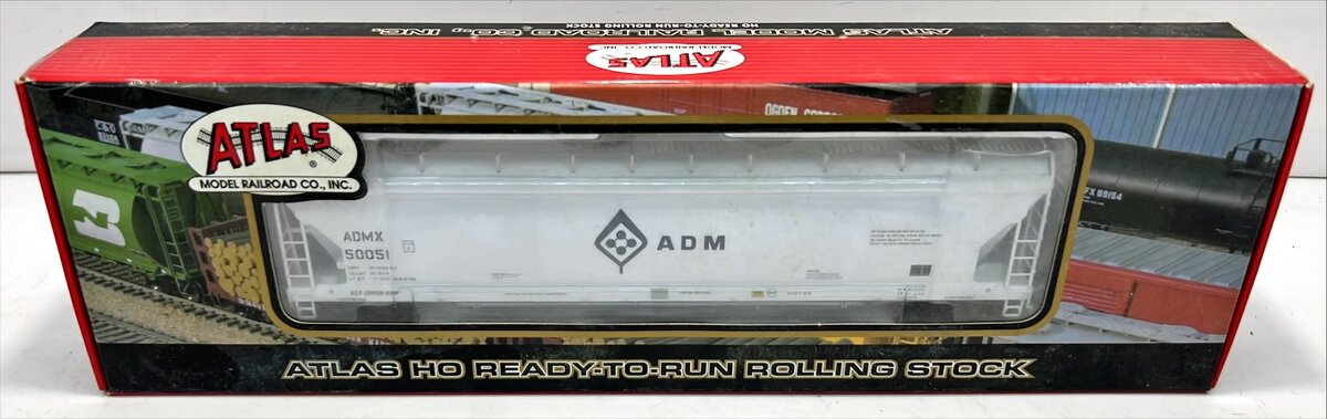 Atlas 1502-1 HO Scale ADM ACF PressureAide Covered Center Flow Hopper # 50051