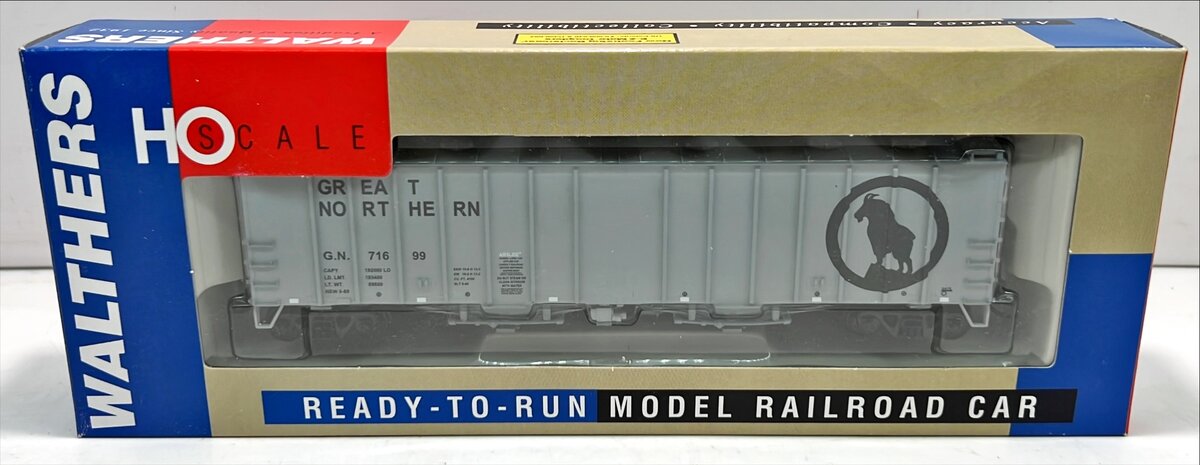 Walthers 932-3690 HO GN (Grey-Goat) 50' Airslide® Covered Hopper #71699 LN/Box