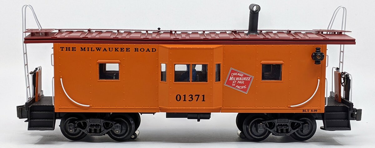 K-Line K612-1371 O Milwaukee Road Bay Window Caboose #01371 LN/Box