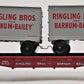 Lionel 6-21471 O Gauge Ringling Bros Flatcar w/2 Trailer EX
