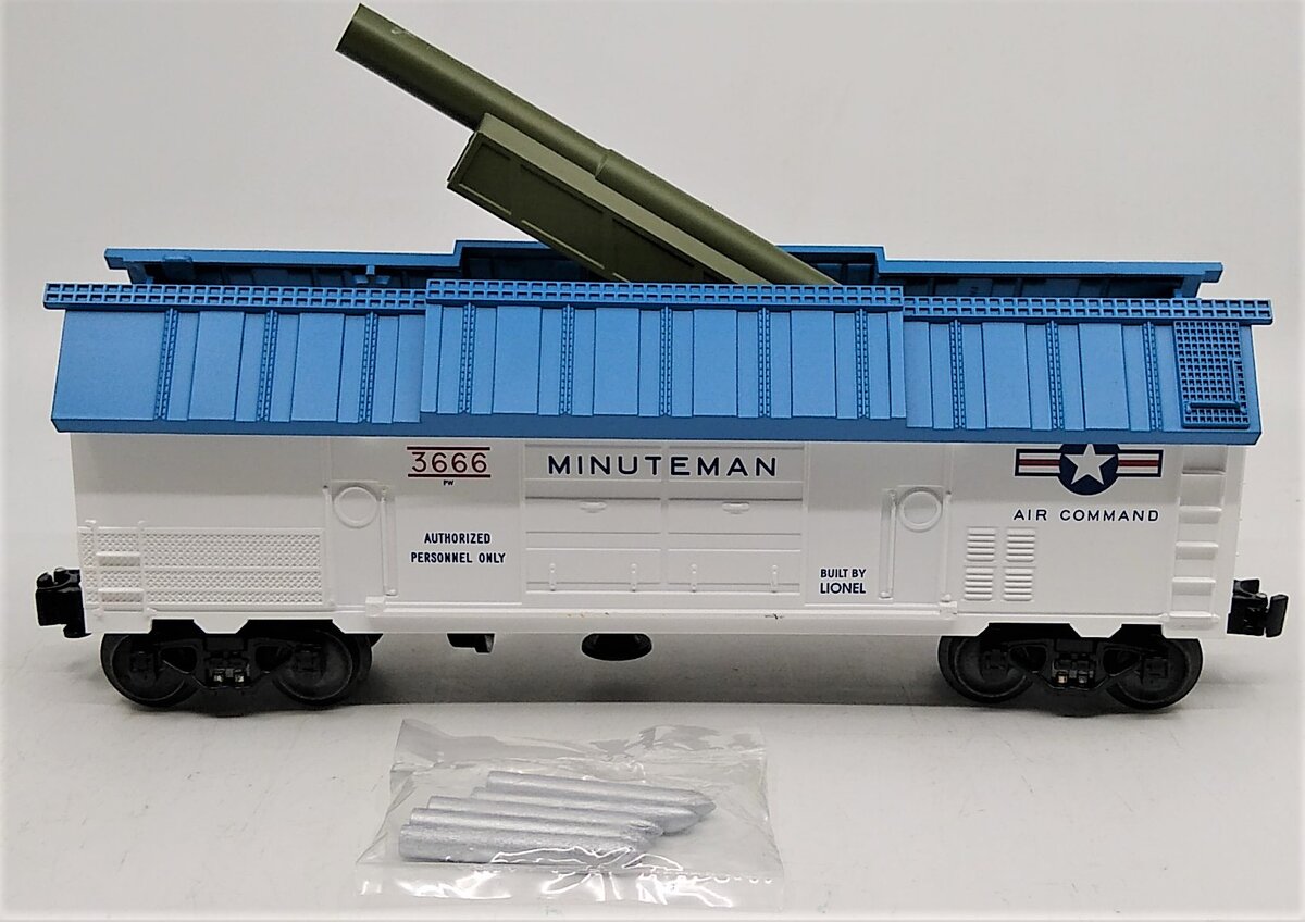 Lionel 6-29828 O Gauge US Air Force "Minuteman" Cannon Firing Car #3666 LN/Box