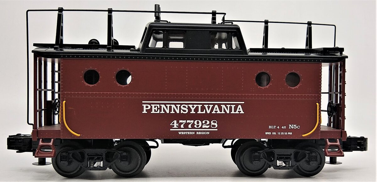 MTH 20-91153 O Gauge Pennsylvania N5C Illuminated Caboose W/Antenna #477928 NIB