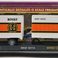 MTH 20-90010B O BNSF Flatcar w/ 20' Trailers LN/Box