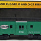 MTH 30-7739 O Gauge NYC Green Illuminated Bay Window Caboose #21787 NIB
