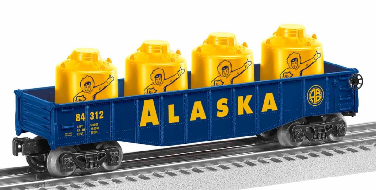 Lionel 6-84312 O Gauge Alaska Gondola w/ Cannisters #84312