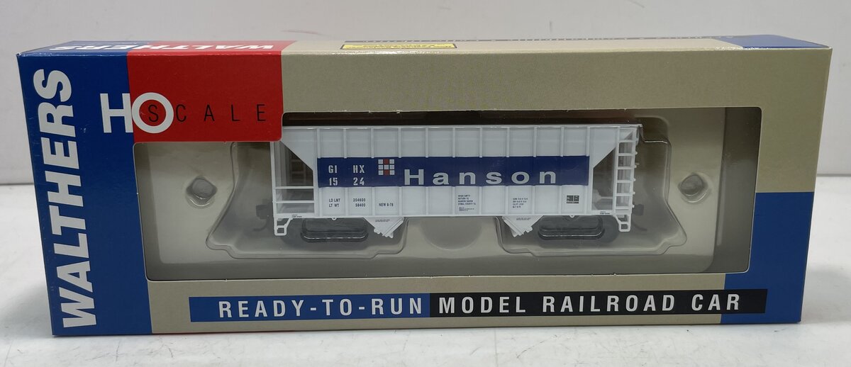 Walthers 932-7409 HO Hanson (GIHX) Greenville 100 Ton Twin Hopper #1524 LN/Box