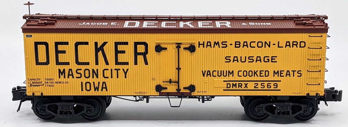 Atlas 8002-2 O Gauge Decker 36' Woodside Reefer Car #2569 (3-Rail) LN/Box