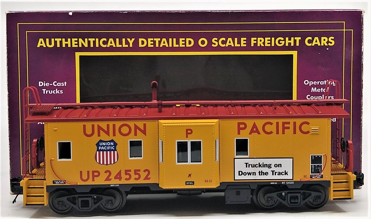 MTH 20-91407 O Gauge Union Pacific Bay Window Caboose #24552