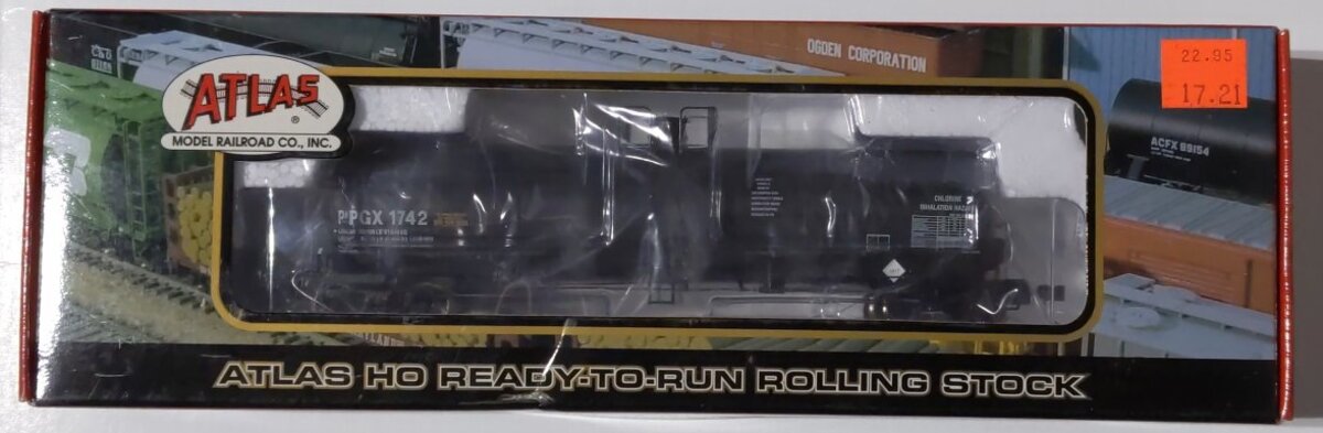 Atlas 1565-1 HO Scale PPGX 17,360 Gallon Tank Car #1742 LN/Box