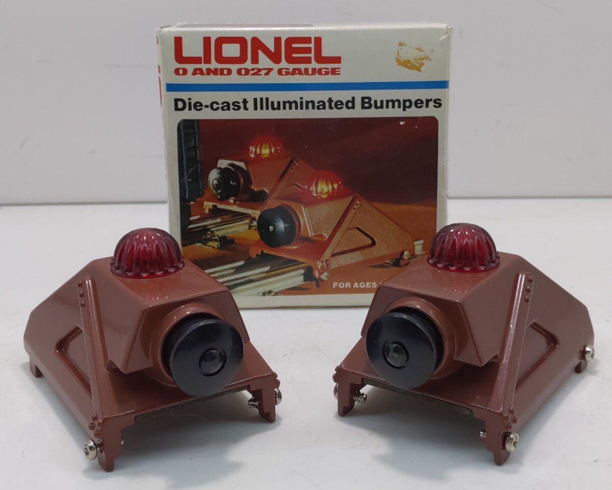 Lionel 6-2283 O/O27 Gauge Diecast Illuminated Bumpers (Set of 2) LN/Box