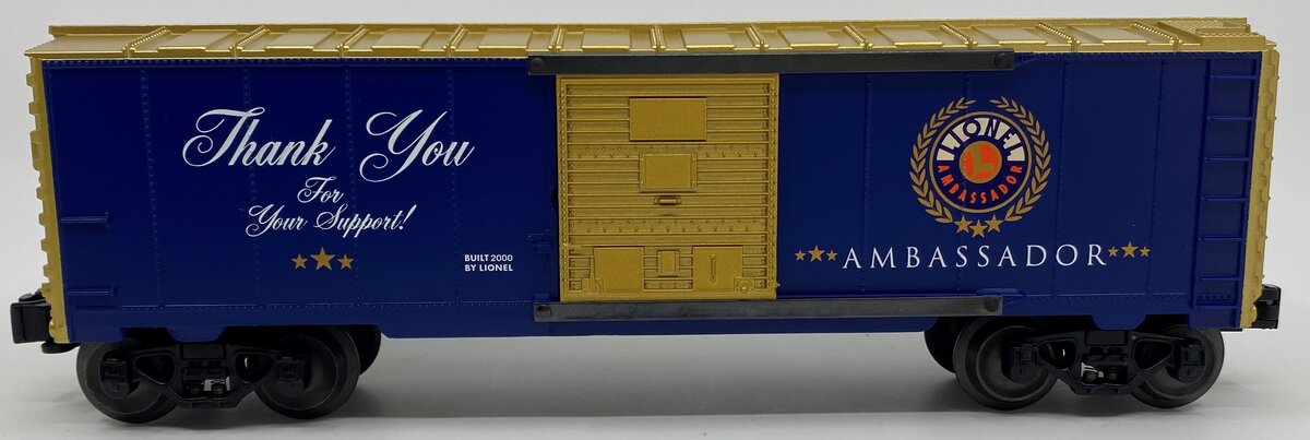 Lionel 6-16820 O Gauge Ambassador Thank You Boxcar LN/Box