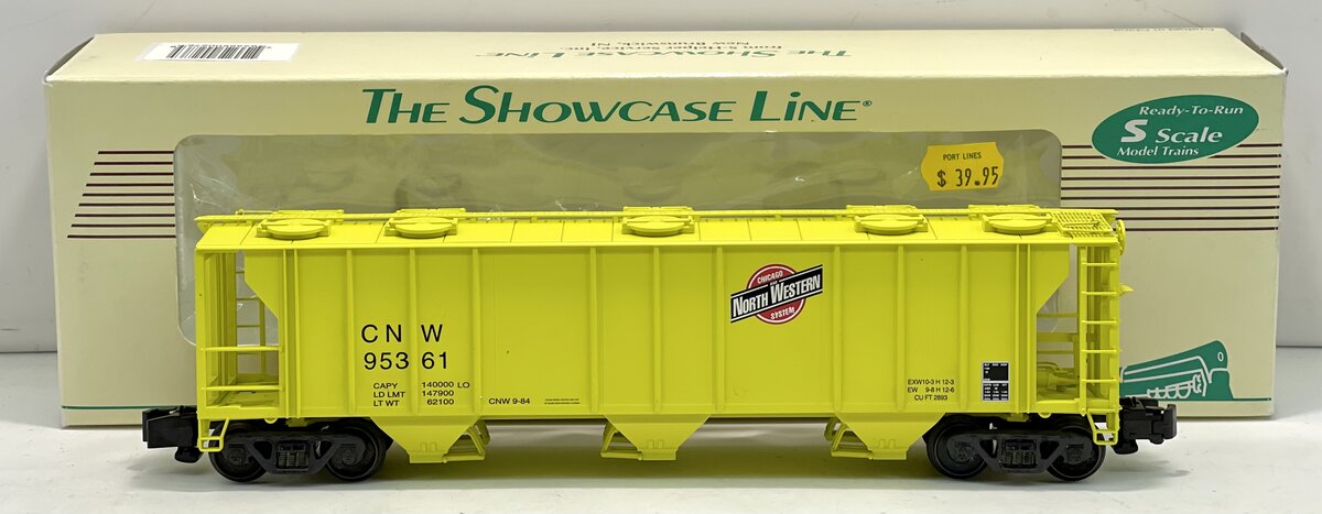 S-Helper 00276 S Gauge Chicago & North Western 3-Bay PS-2 Hopper #95361 LN/Box