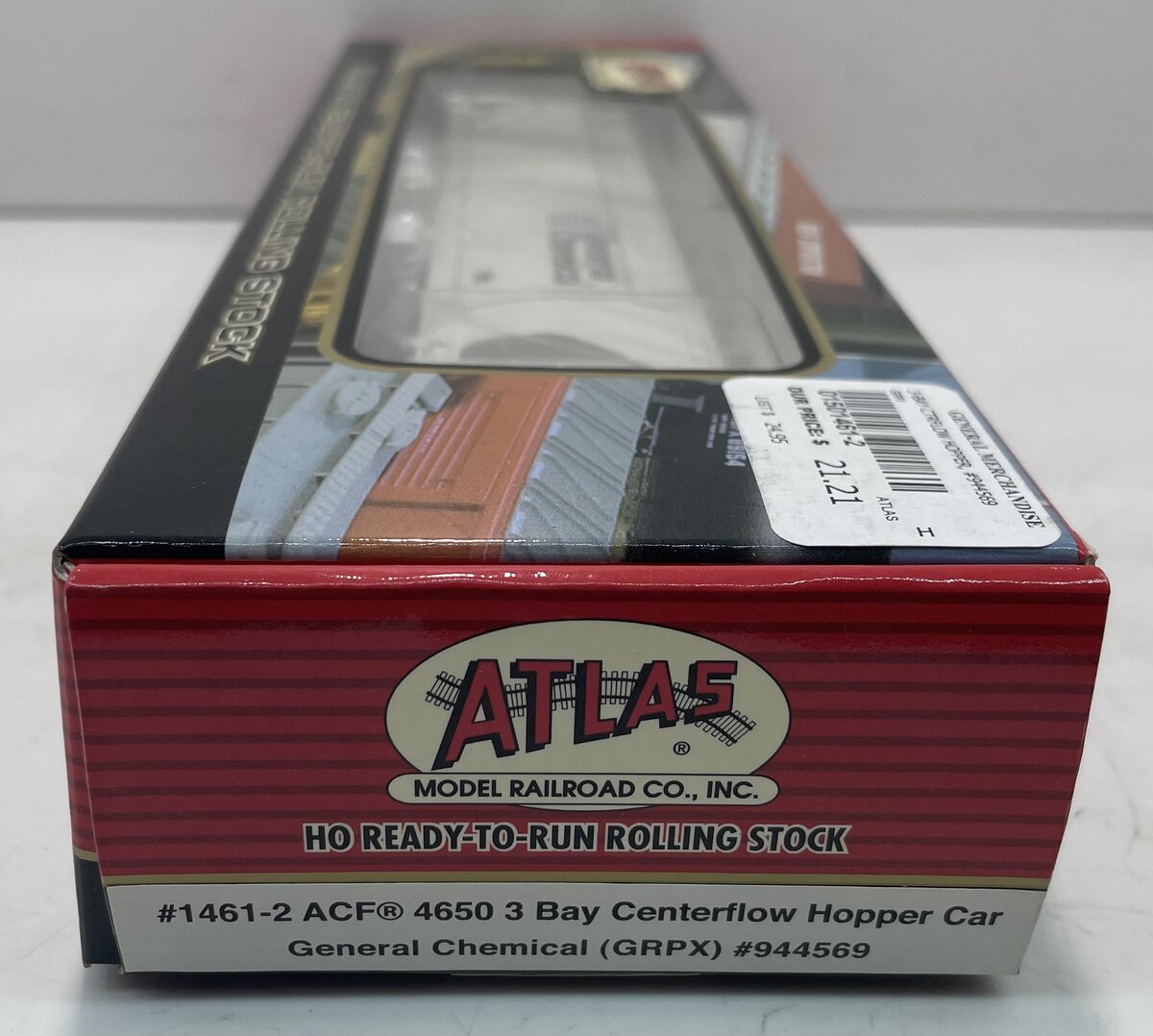 Atlas 1461-2 HO General Chemical ACF 4650 3 Bay Centerflow Hooper Car #944569