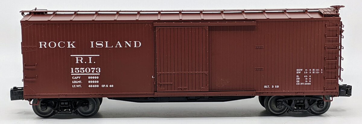 Lionel 6-83349 O Gauge Rock Island Double Sheath Boxcar #155073
