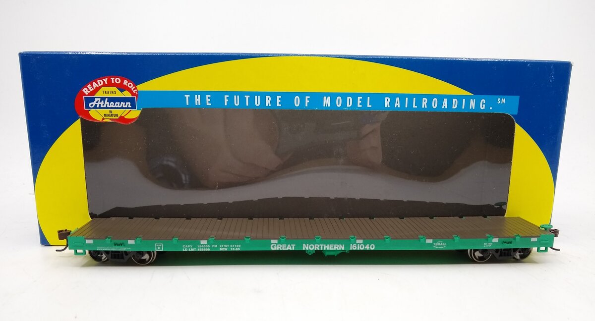 Athearn 92678 HO Great Northern 60' Ready-to-Run Flat Car #161040