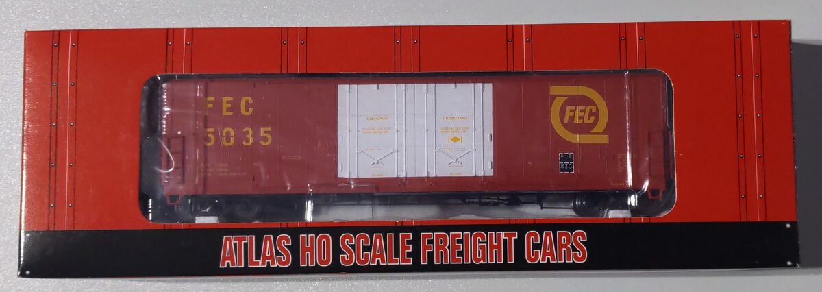 Atlas 1764-1 HO Scale Florida East Coast Evans Double Plug Door Boxcar #5035 LN/Box