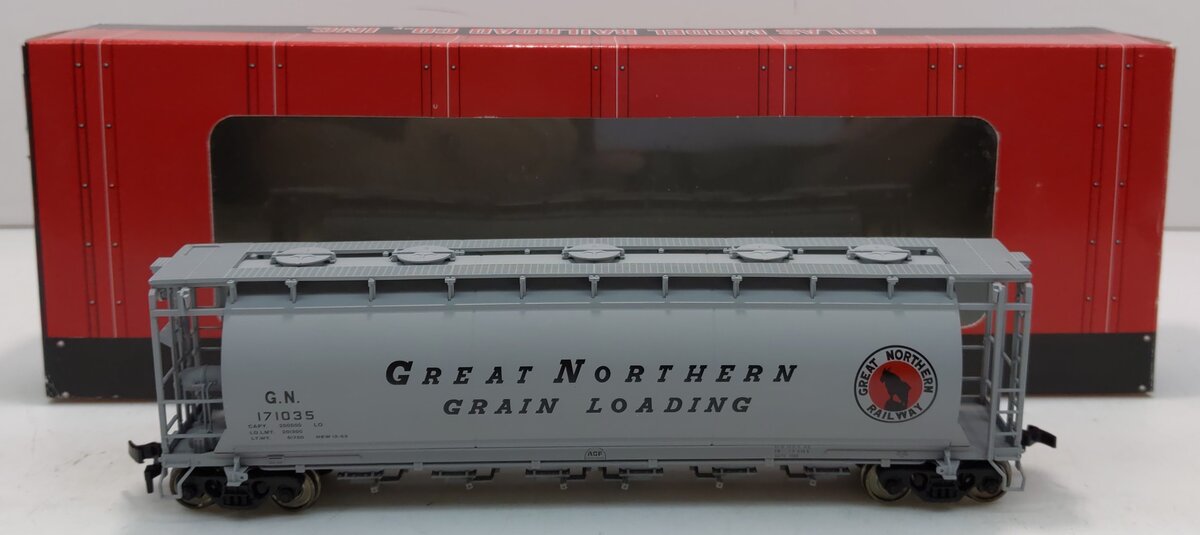 Atlas 1953-3 HO Scale Great Northern ACF 6-Bay Cylindrical Hopper #171035 LN/Box