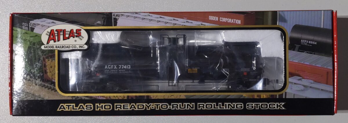 Atlas 1551-2 HO Scale ACFX (Olin Chemical) 17,360 Gallon Tank Car #77413 LN/Box