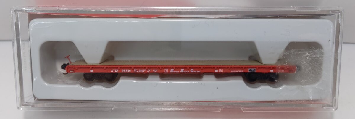 InterMountain 66403-04 N Scale ATSF 60' Flatcar #95359 LN/Box