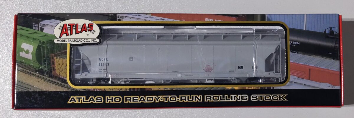 Atlas 1508-1 HO Scale ACFX ACF PressureAide Centerflow Hoppper #51452 MT/Box