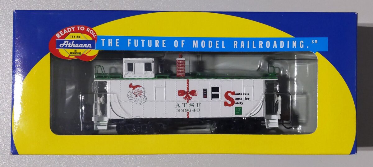 Athearn 7400 HO Santa Fe ATSF Christmas Santa Cupola Caboose #999640