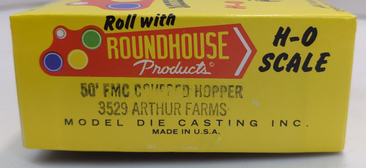 Roundhouse 3529 HO Arthur Farms 50' FMC Covered Hopper # 103 Kit