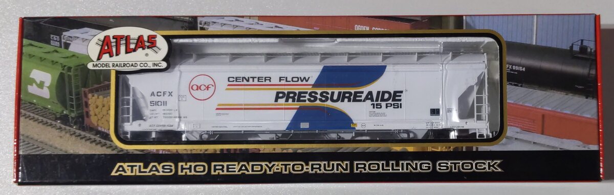 Atlas 1501-1 HO Scale ACF Demonstrator PressureAide Centerflow Hopper #51011 MT/Box