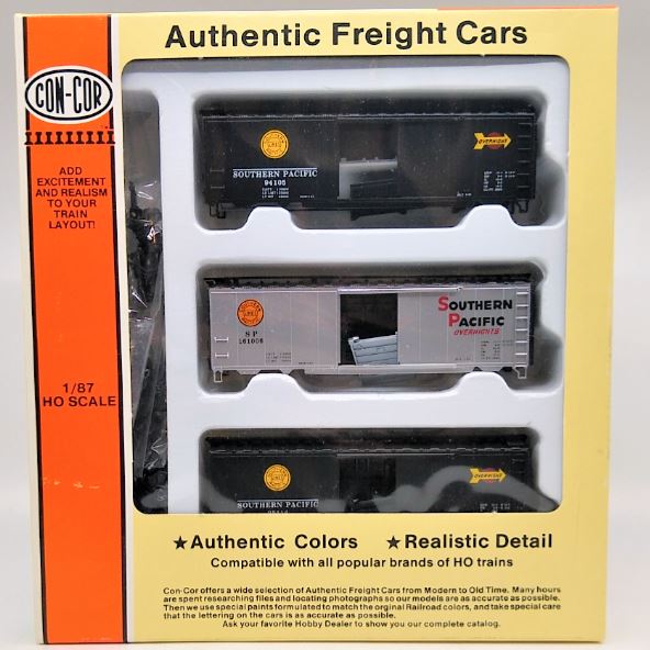 Con-Cor 01-940501 HO Scale Southern Pacific PS-1 Boxcar Kit (Set of 3)