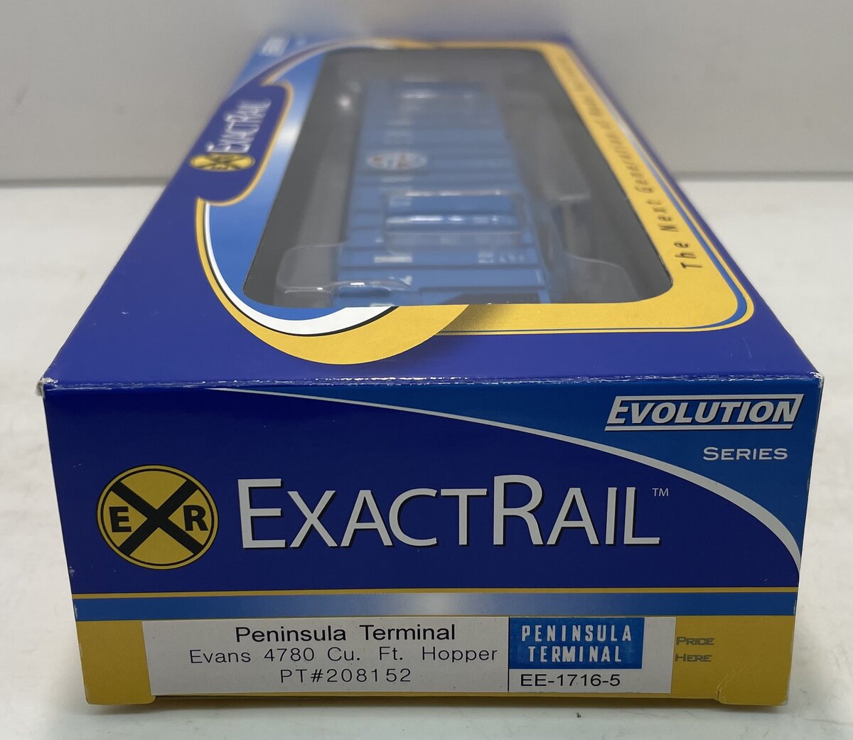 Exact Rail ET-1716-5 HO Peninsula Terminal Evans 4780 Cu. Ft. Hopper #208152 NIB