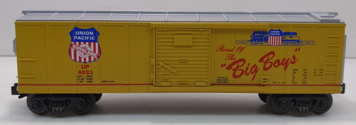MTH 30-7420 O Gauge Union Pacific "Road Of The Big Boys" Boxcar #4031 LN/Box