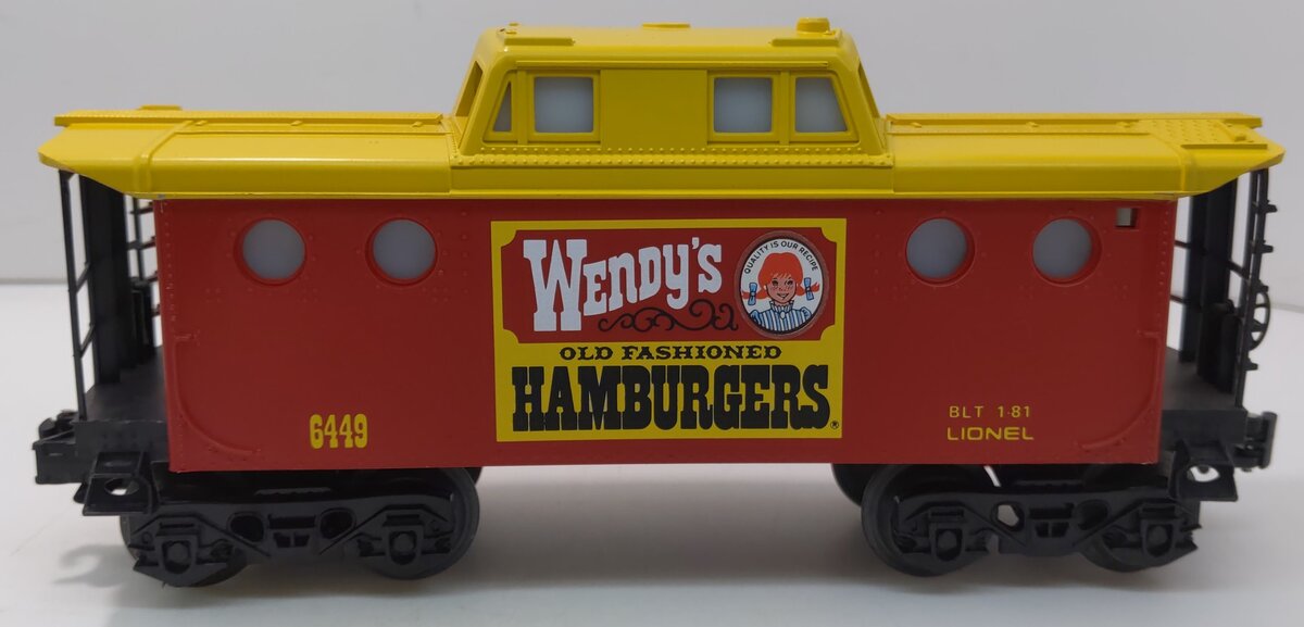 Lionel 6-6449 O Gauge Wendy's N5C Caboose LN/Box