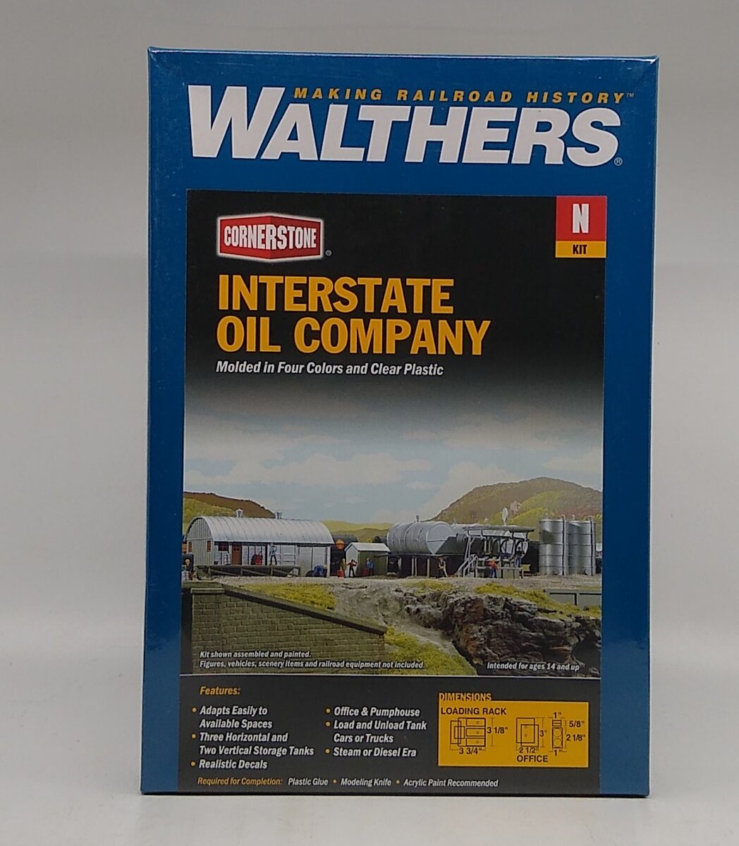 Walthers 933-3200 N Interstate Fuel & Oil Industrial Building Kit